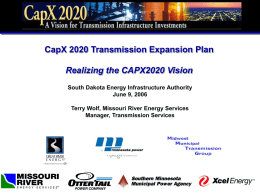 CEO CapX Briefing - South Dakota Energy Infrastructure
