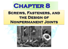 Mechanical Engineering Design Chapter 8