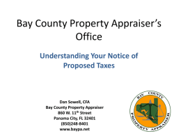 Bay County Property Appraiser’s Office