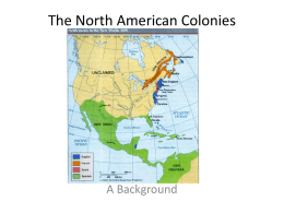 The North American Colonies - Lakeland Central School District