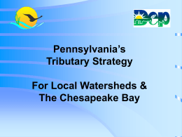Pennsylvania Tributary Strategies – for Local Watersheds