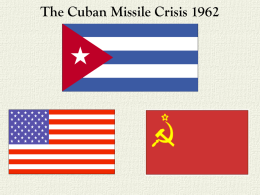 Cuban Missile Crisis - Lake Oswego High School Home Page