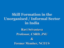 Skill Formation and Employment Assurance in India