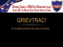 Grievtrac User Guide!