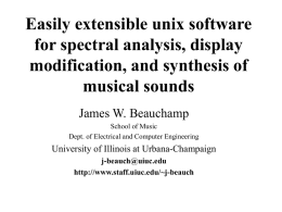 Easily extensible unix software for spectral analysis