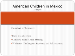 American Children in Mexico Ali Borjian