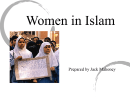 Women in Qur'an & Islam PPT