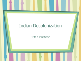 Indian Decolonization