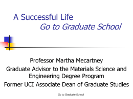 Materials Science and Engineering Ph.D. and M.S.