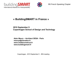Diapositive 1 - BuildingSMART