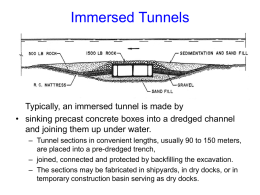 Immersed Tunnels - Middle East Technical University