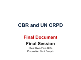 CBR and UN CRPD