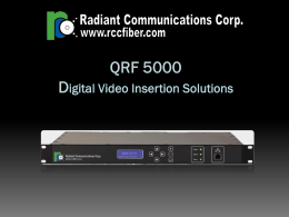 Radiant Communications QRF 5000