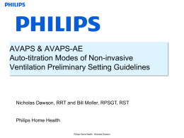 AVAPS & AVAPS-AEAuto-titration Modes of Non