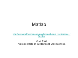 Matlab - San Diego State University