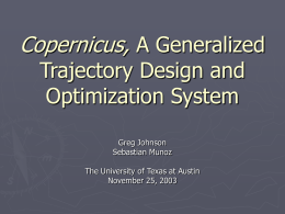 An Architecture for Generalized Trajectory Design and