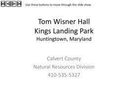 Tom Wisner Hall Kings Landing Park