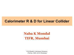 Calorimeter R & D for Linear Collider