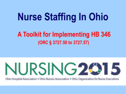Nurse Staffing In Ohio - Nursing 2015 | Racing toward the
