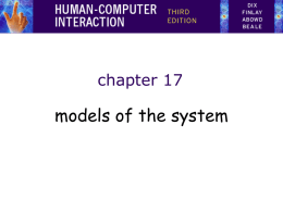 chapter 17 slides - HCI 3e - Dix, Finlay, Abowd, Beale