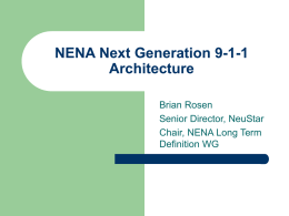 NENA Next Generation 9-1