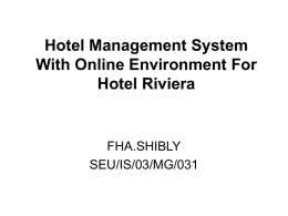 Online Hotel Management System (OHMS) - MAIT4us
