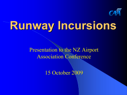 New Zealand Civil Aviation Authority/Runway_Incursions