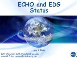 ECHO - WGISS | CEOS