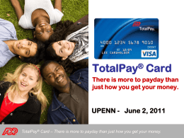 TotalPay Card - Home Page | Office of the Vice President