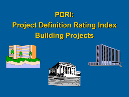 PDRI for Building Projects - Construction Industry Institute