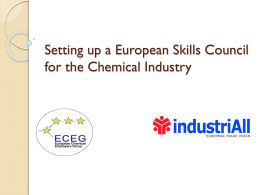 Setting up a European Skills Council for the Chemical Industry