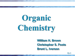 Organic Chemistry - Rutgers University, Newark