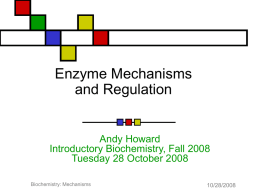 Enzyme Mechanisms - Illinois Institute of Technology