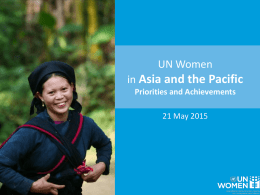 PowerPoint template with UN Women branding