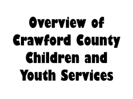 Overview of Crawford County Children and Youth Services
