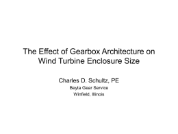 The Effect of Gearbox Architecture on Wind Turbine