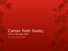 Career Path Goals - Skagit Valley College
