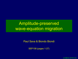 Amplitude-preserved wave