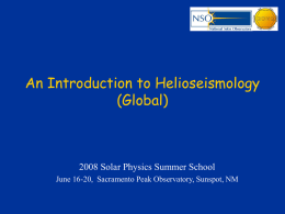 Helioseismology - National Optical Astronomy Observatory