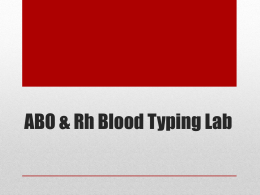 ABO & Rh Blood Typing Lab - Mrs. Basepayne's Science Spot