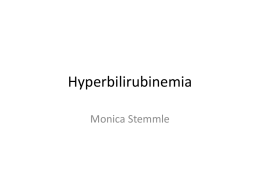 Hyperbilirubinemia - Stanford University