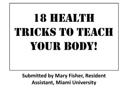 18 Health Tricks to Teach Your Body!