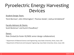 Pyroelectric energy harvesting devices