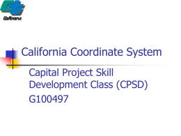 California Coordinate System