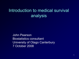 Introduction to medical survival analysis