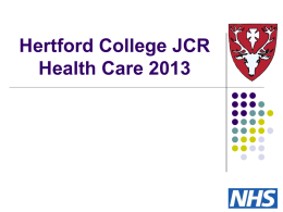 Hertford College Health Care