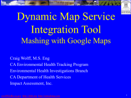 Dynamic Map Service Integration