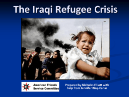 Iraqi Refugee Crisis - American Friends Service Committee