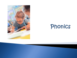 Phonics - Elm Park Primary