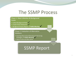The SSMP Process